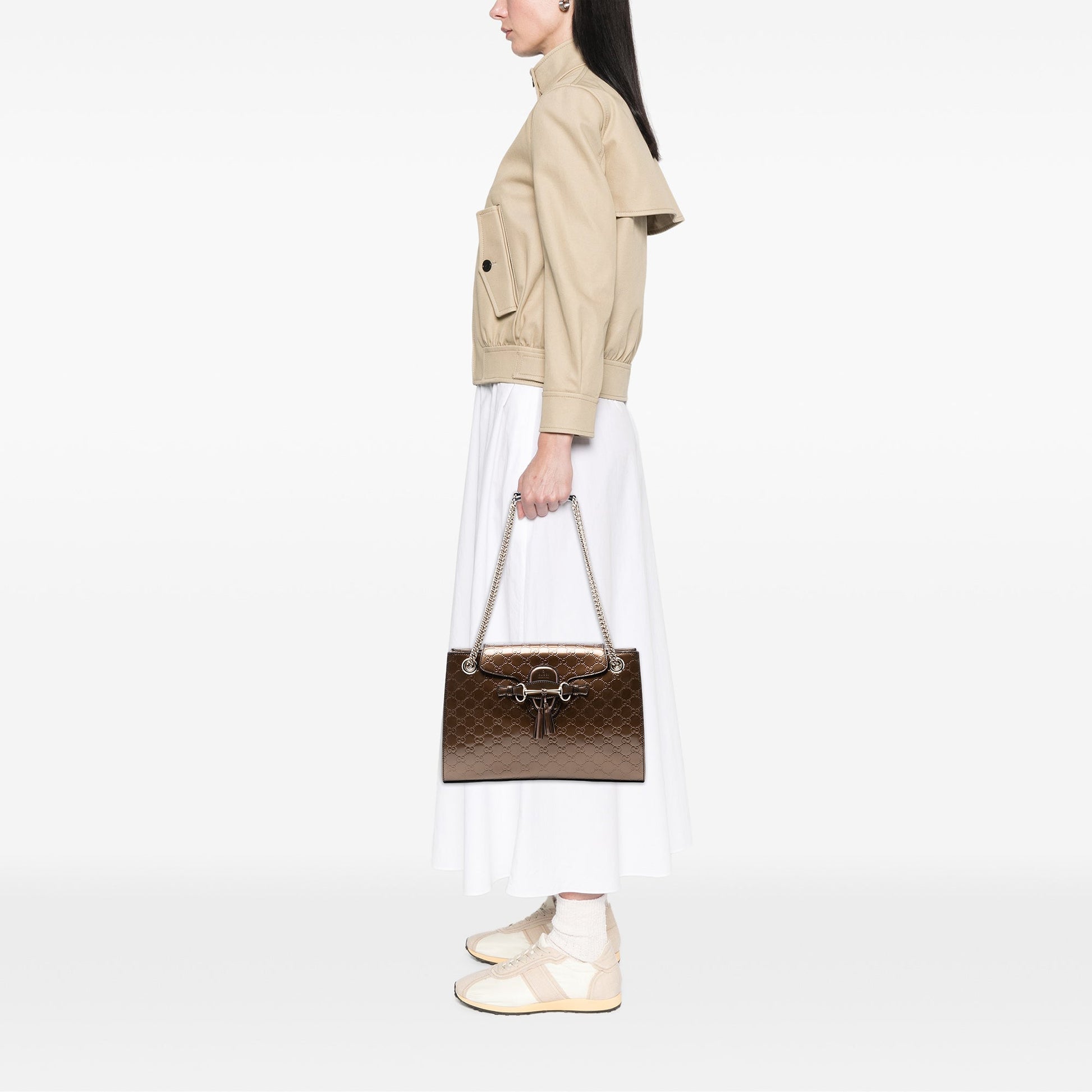 Large Guccissima Emily Shoulder Bag