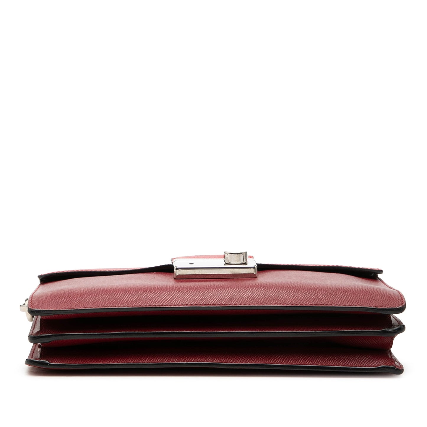 Prada Mini Saffiano Lux Sound Lock Satchel