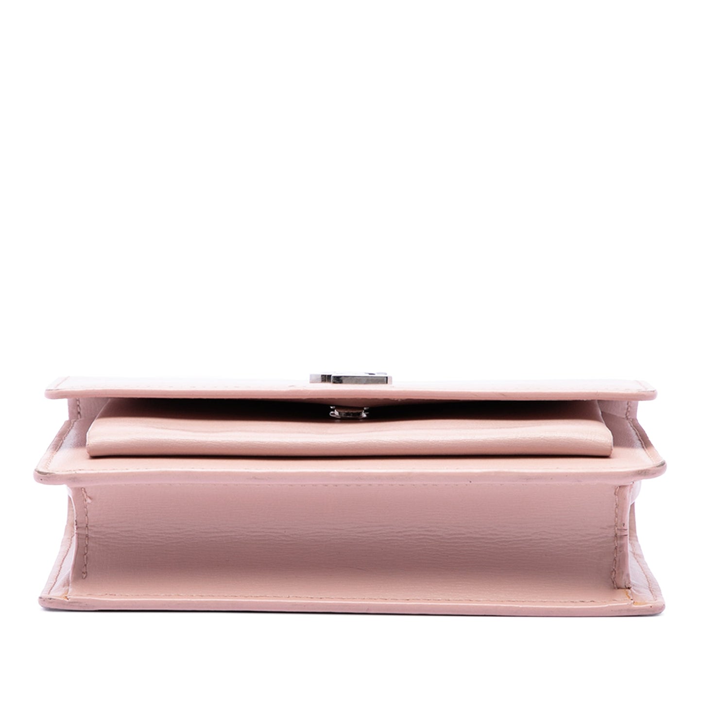 Saint Laurent Mini Calfskin Monogram Sunset Wallet on Chain
