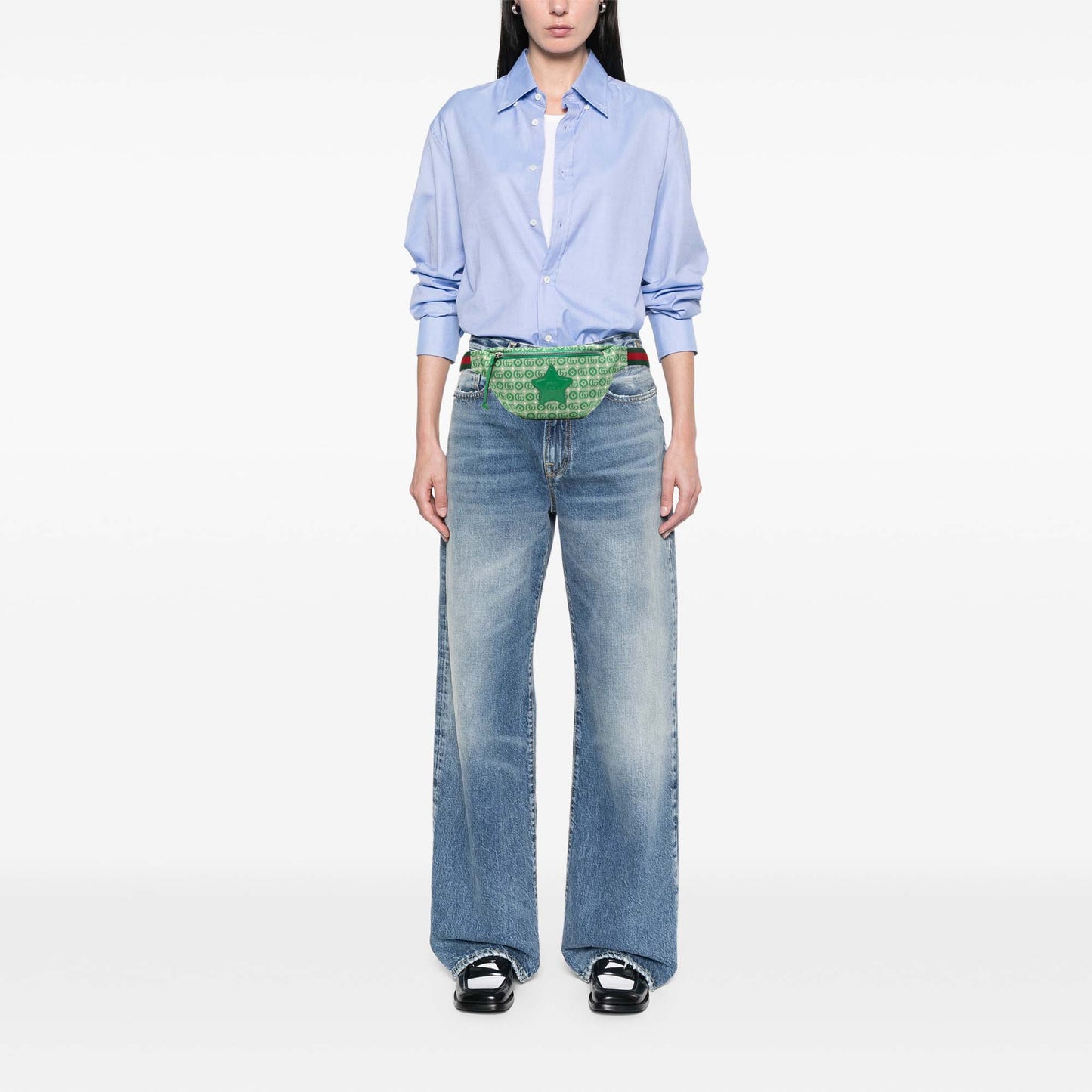 Gucci Kids GG Canvas Star Web Belt Bag