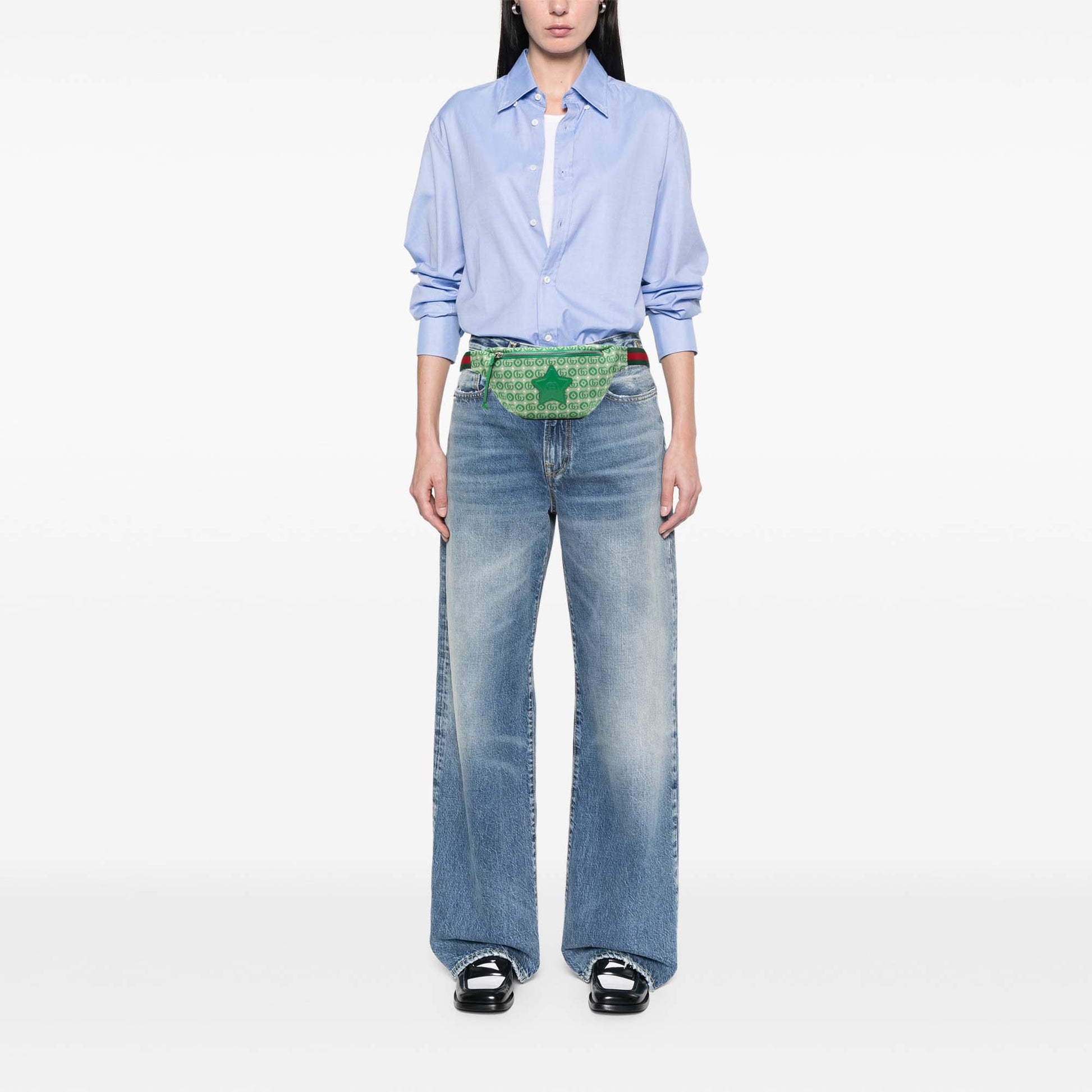Gucci Kids GG Canvas Star Web Belt Bag