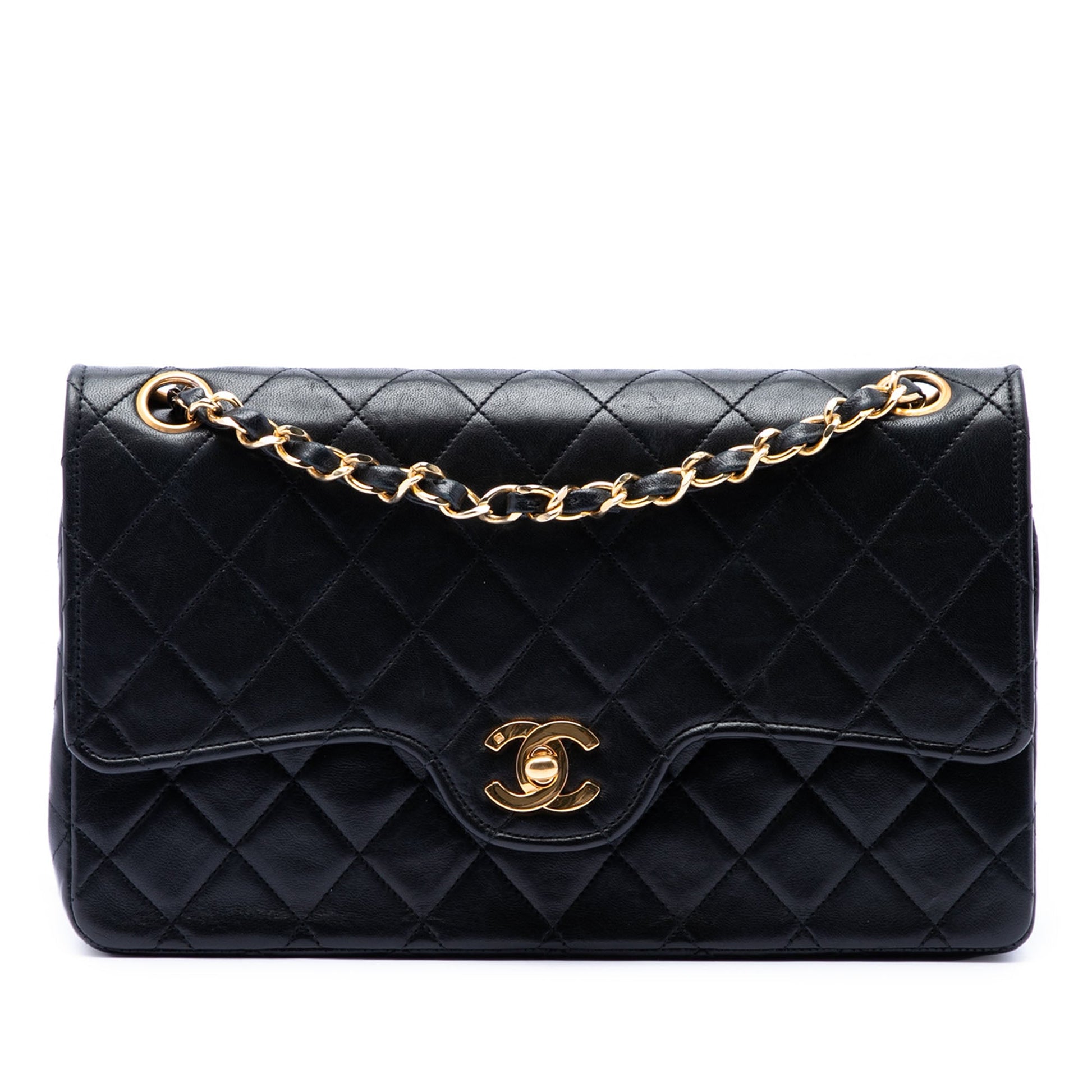 Chanel Medium CC Quilted Lambskin Double Flap