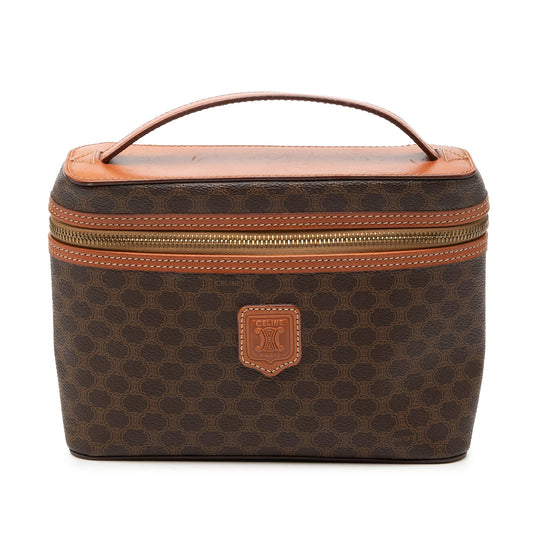 Celine Macadam Coated Canvas Vanity Bag