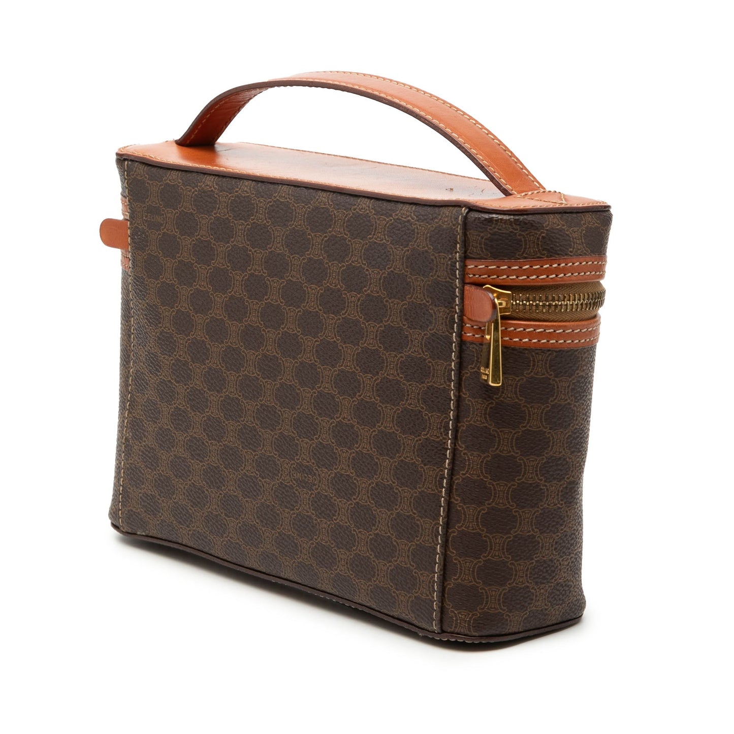 Celine Macadam Coated Canvas Vanity Bag