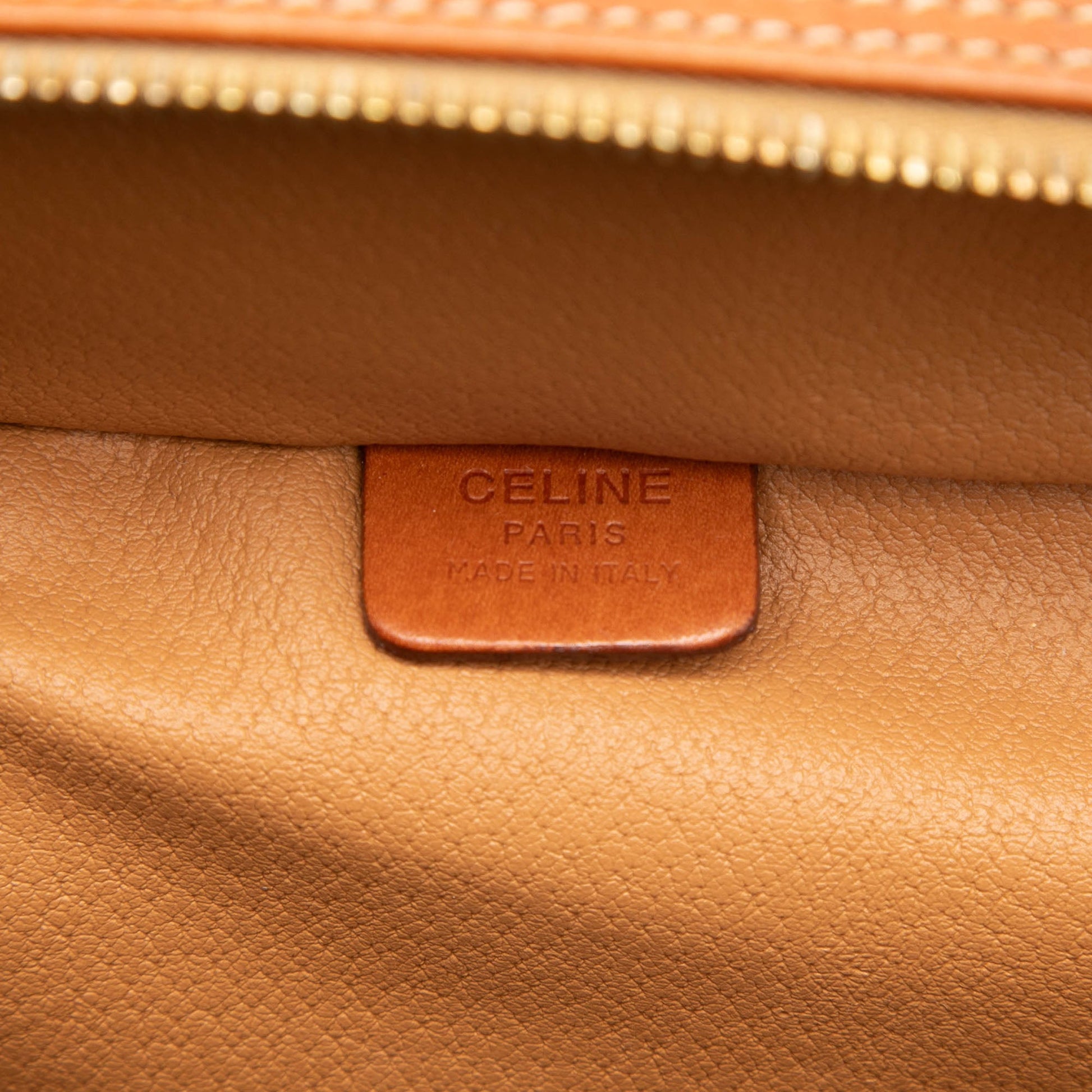 Celine Macadam Coated Canvas Vanity Bag