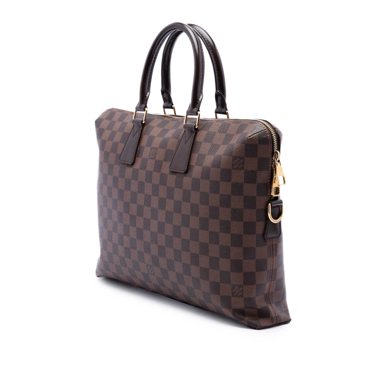 Louis Vuitton Damier Ebene Porte Documents Jour — Brown