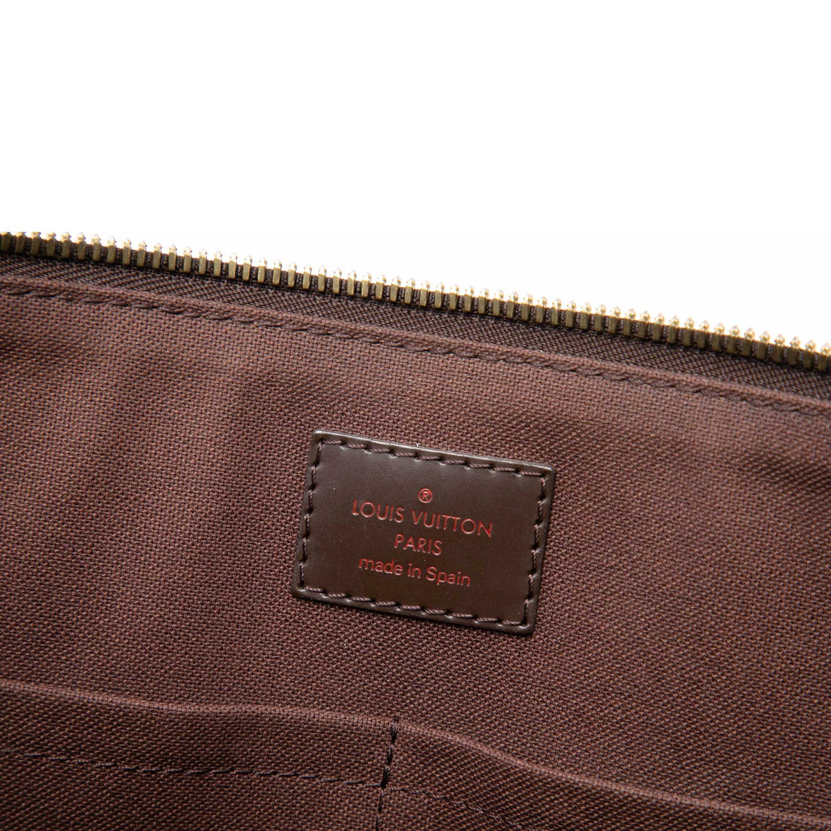 Louis Vuitton Damier Ebene Porte Documents Jour — Brown