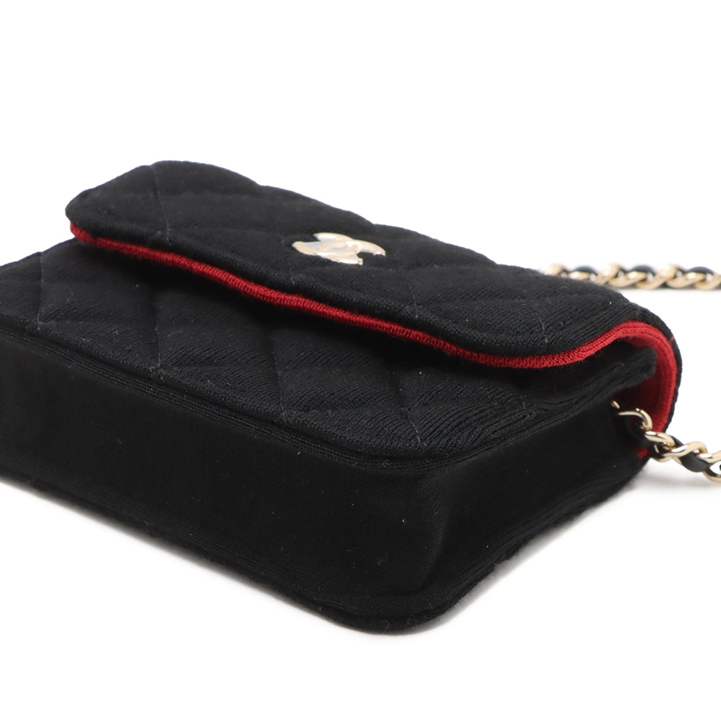 Chanel Mini CC Quilted Jersey VIP Flap