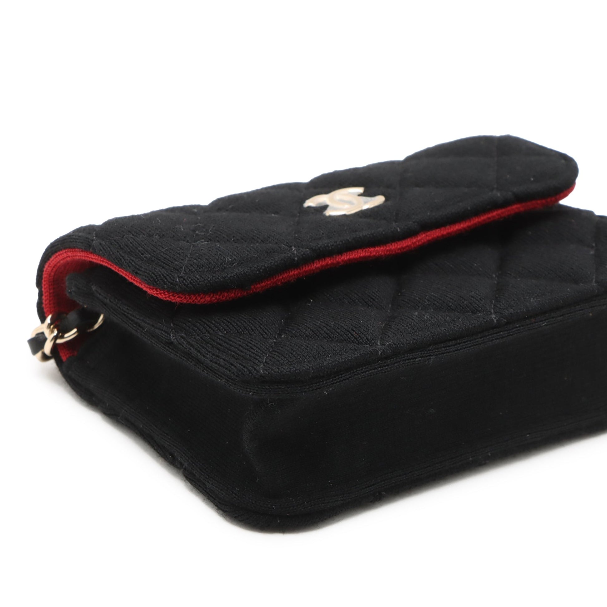 Chanel Mini CC Quilted Jersey VIP Flap