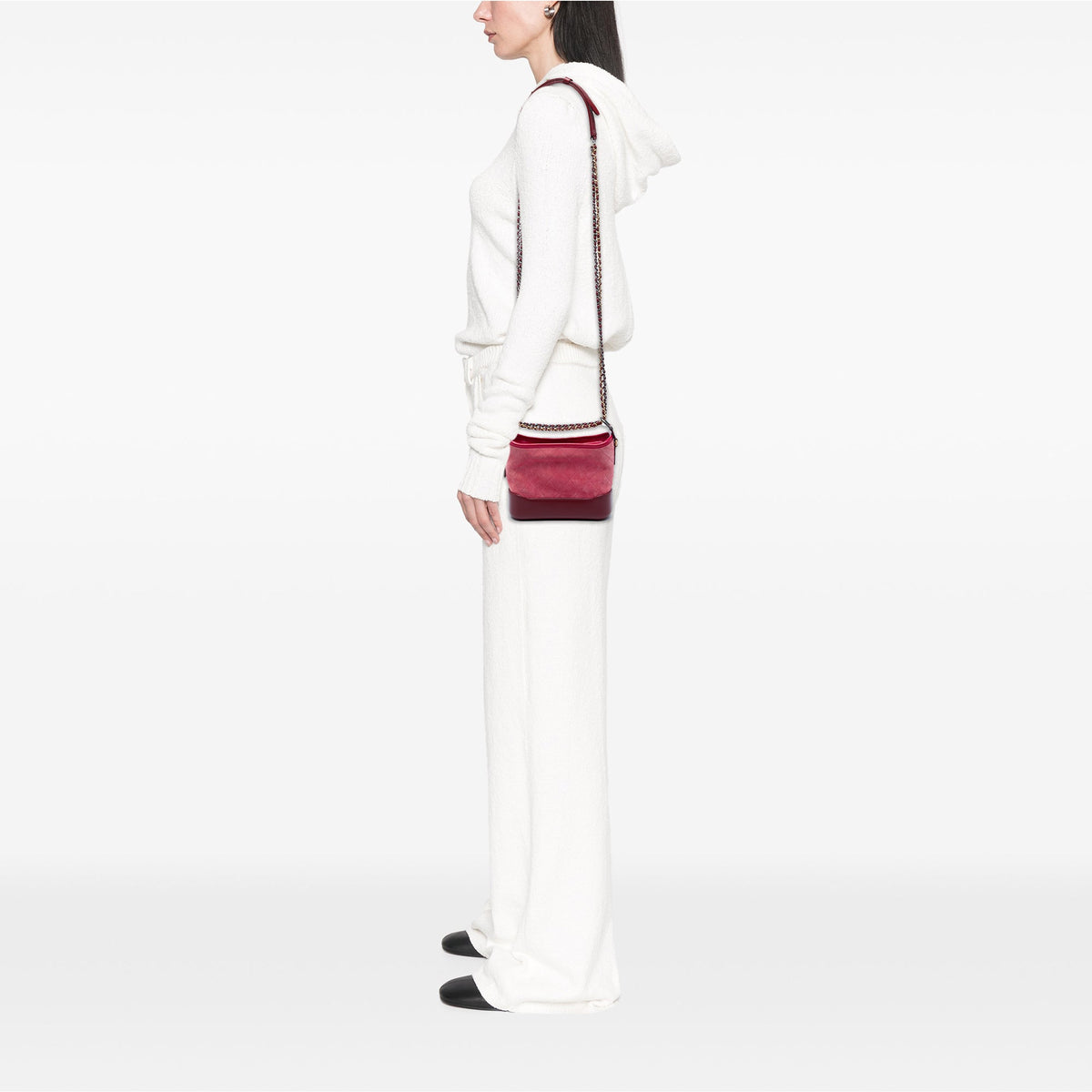 Chanel Small Quilted Suede Gabrielle Hobo