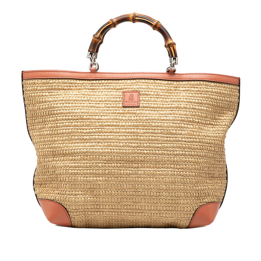 Raffia Bamboo Childrens Tote
