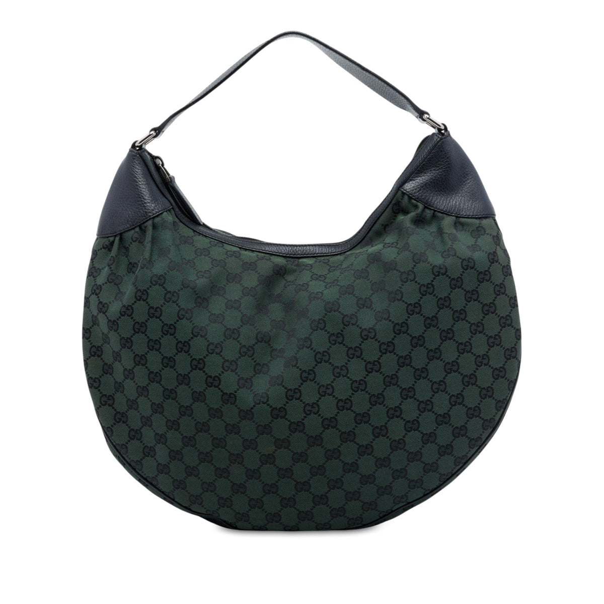 Gucci Large GG Canvas Half Moon Hobo
