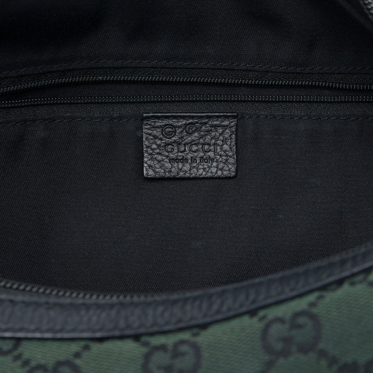 Gucci Large GG Canvas Half Moon Hobo