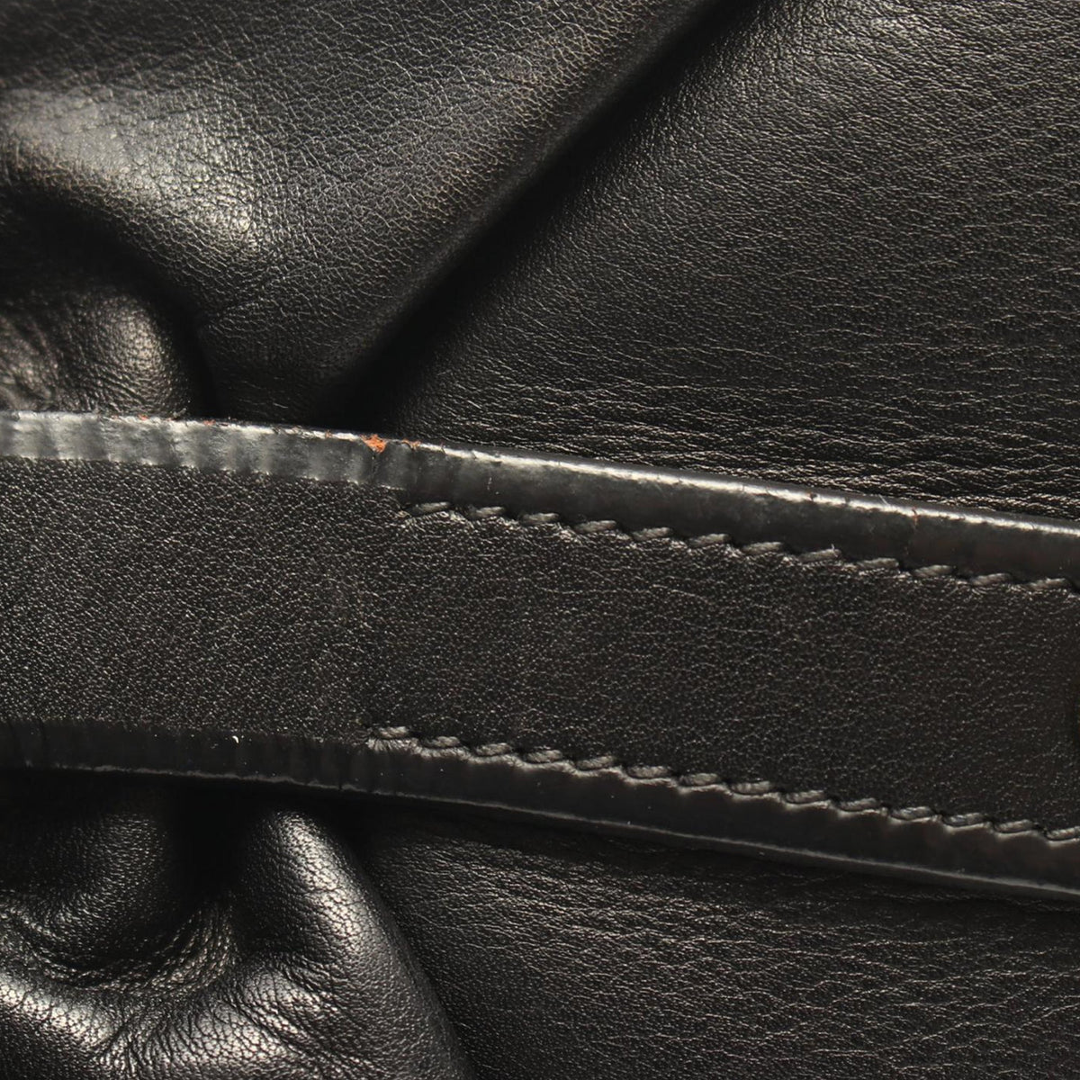 Prada Vitello Daino Satchel — Black