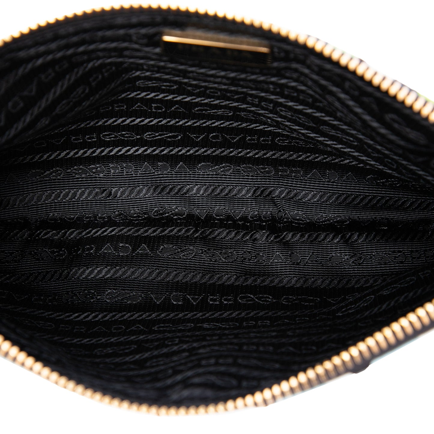 Prada Tessuto Stampato Wristlet Clutch