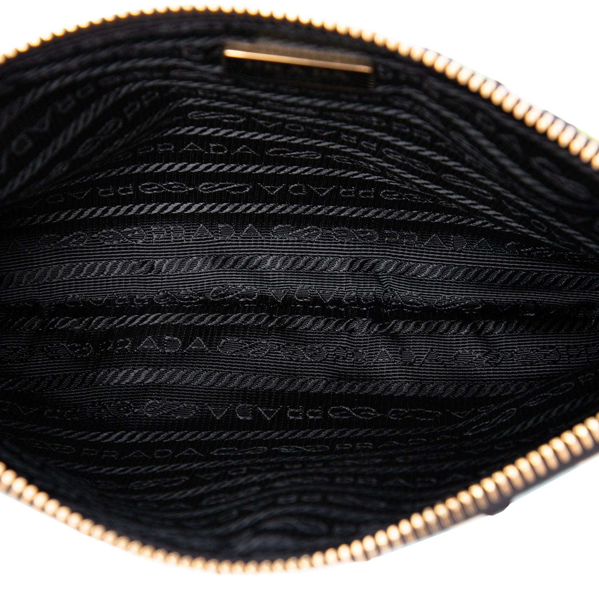 Prada Tessuto Stampato Wristlet Clutch