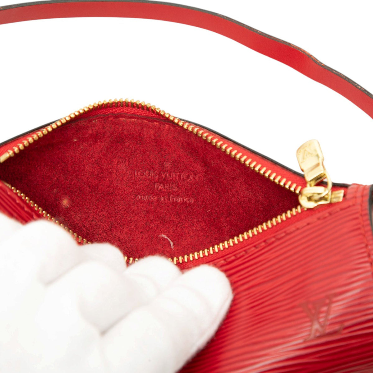 Louis Vuitton Epi Pochette Papillon — Red