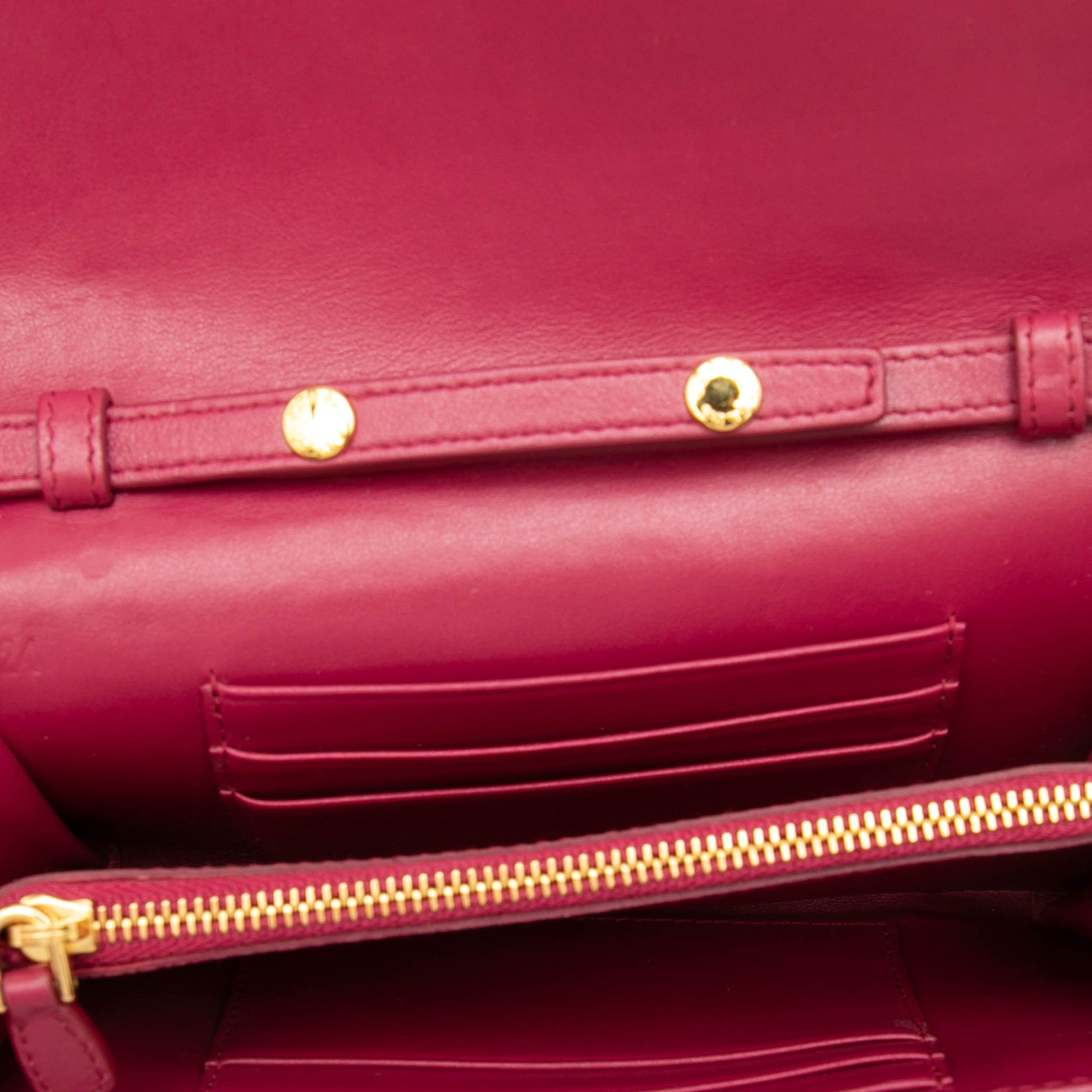 Prada Tessuto Impuntu Wallet on Strap