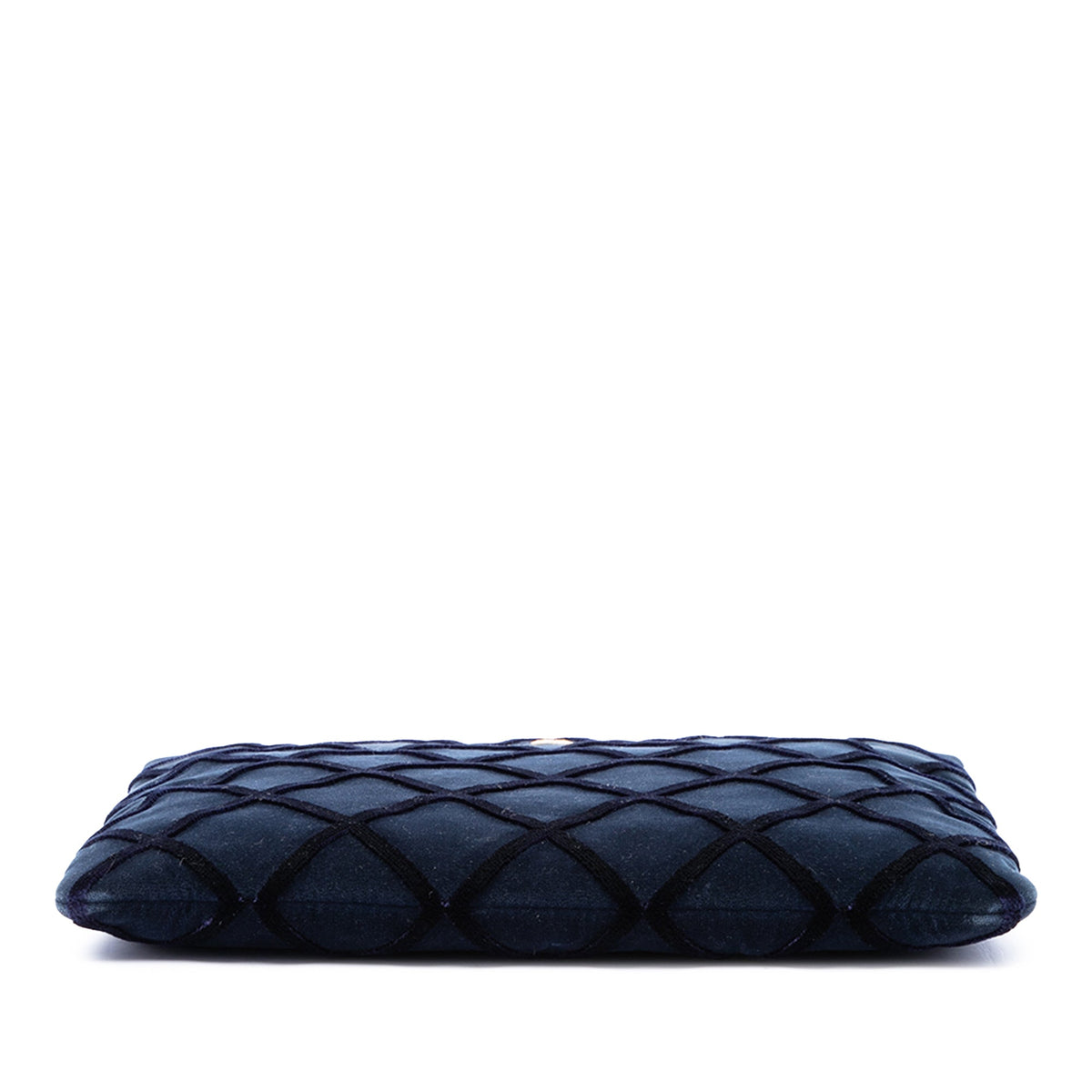 Chanel Large Quilted Velvet O Case Clutch