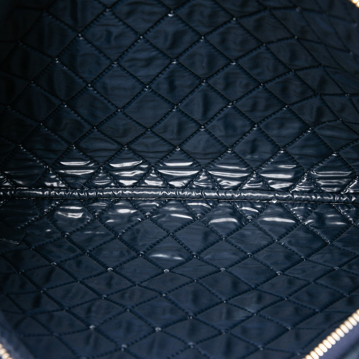 Chanel Large Quilted Velvet O Case Clutch