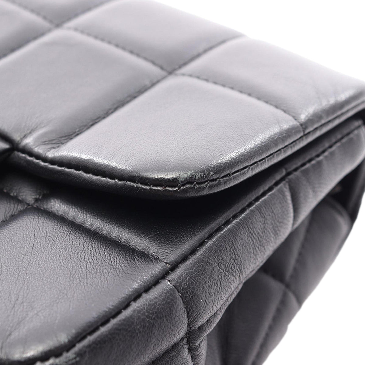 Chanel Mini Square Lambskin Chocolate Bar Flap