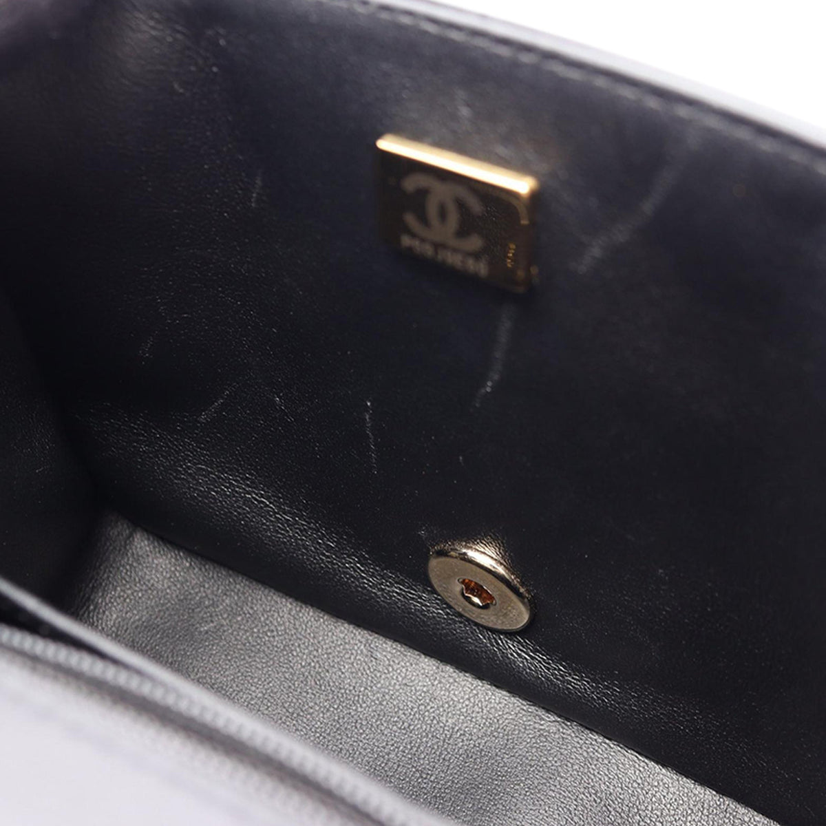 Chanel Mini Square Lambskin Chocolate Bar Flap