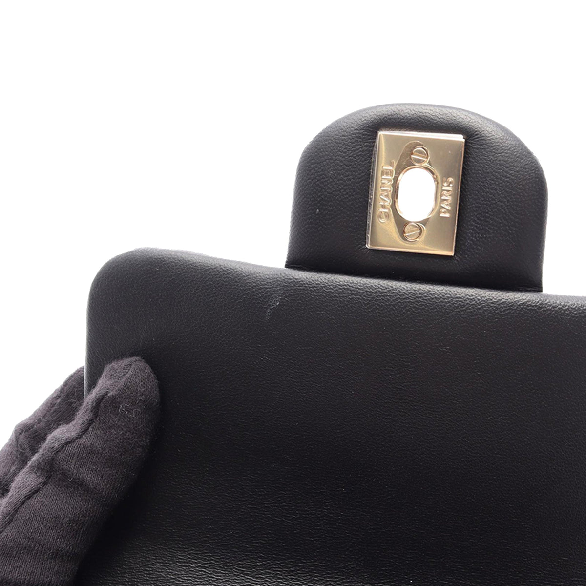 Chanel Mini Square Lambskin Chocolate Bar Flap
