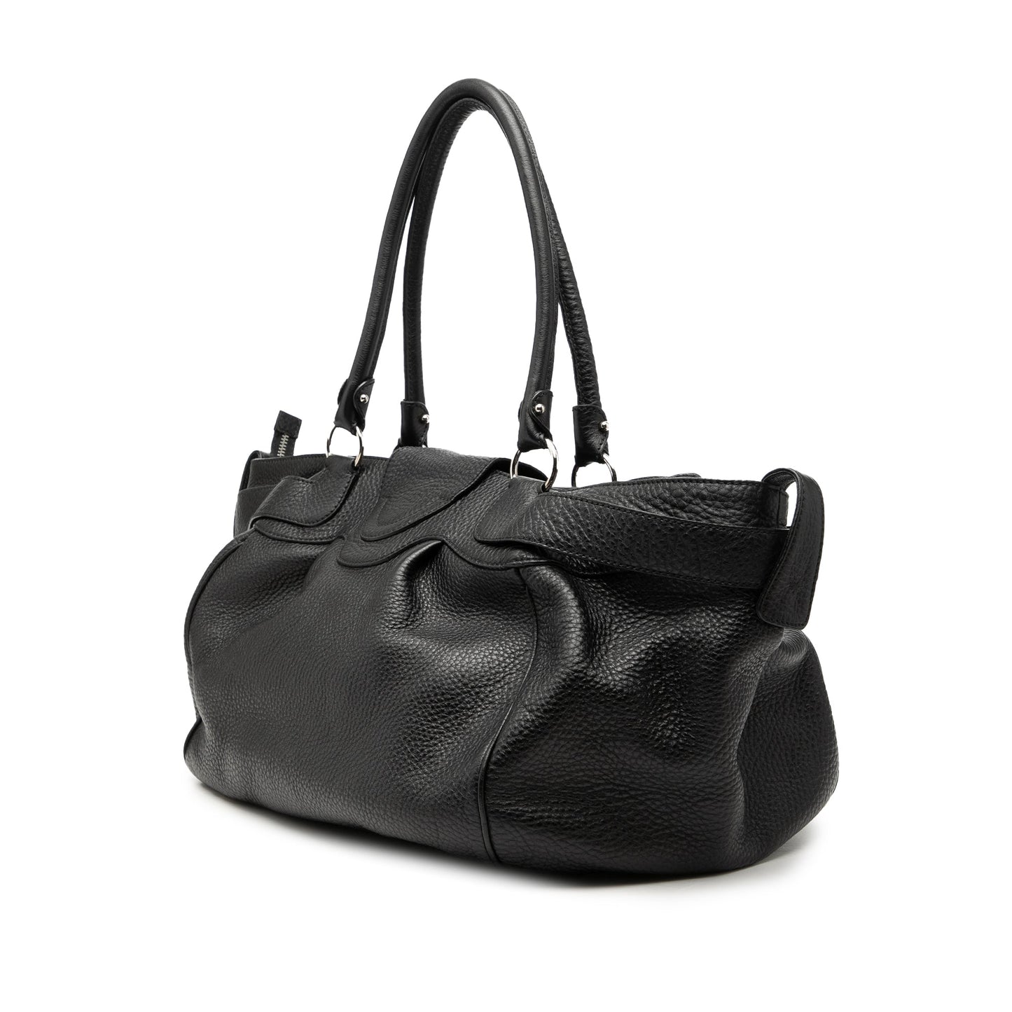 Ferragamo Leather Gancini Marisa Handbag