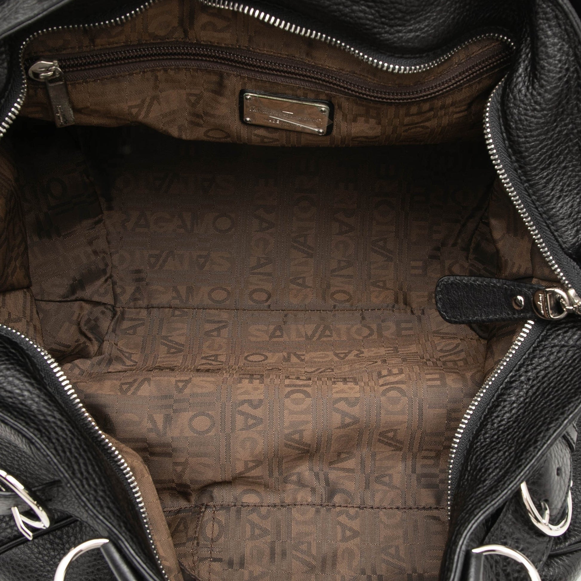 Ferragamo Leather Gancini Marisa Handbag