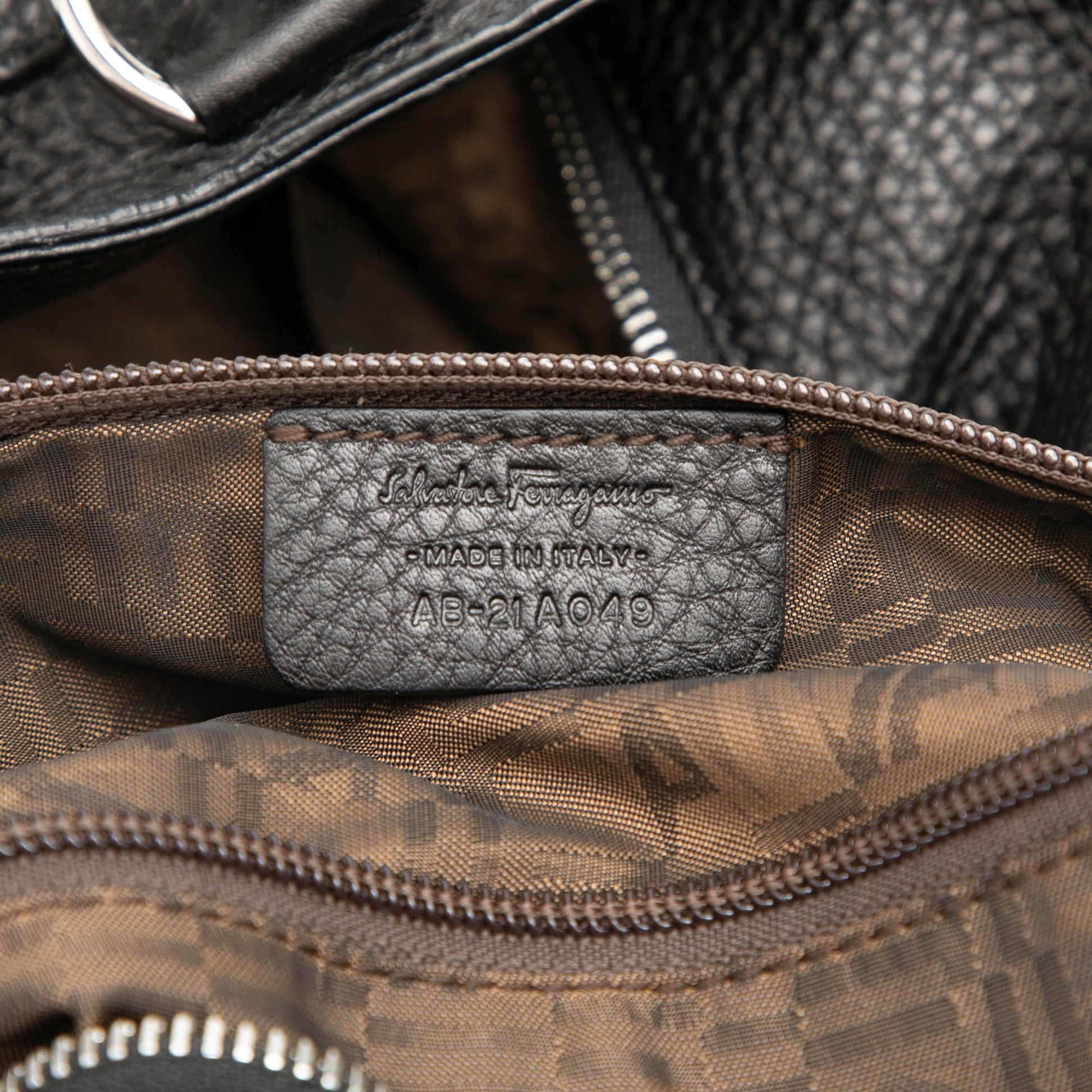 Ferragamo Leather Gancini Marisa Handbag