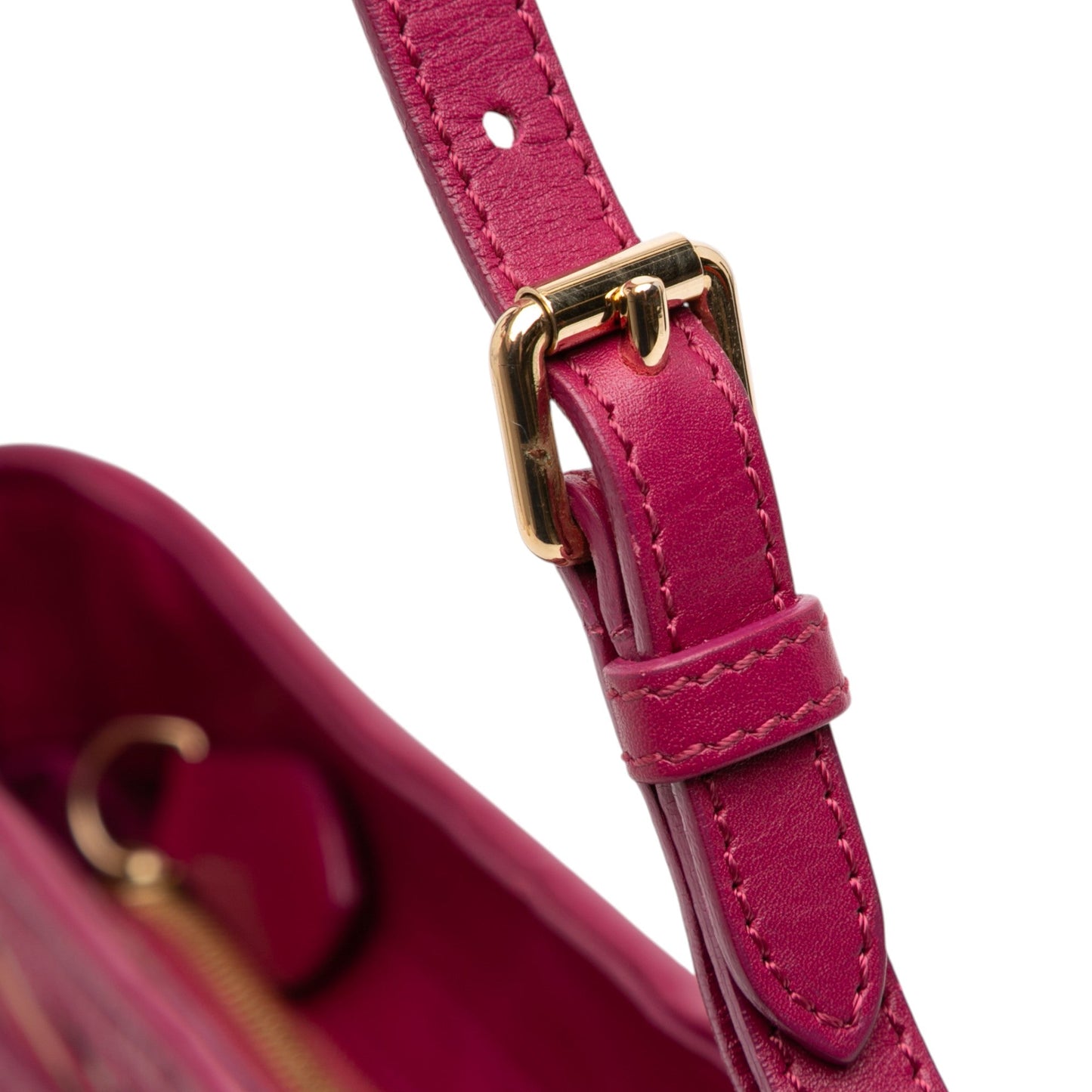 Burberry Haymarket Check Stripes Coated Canvas Crossbody