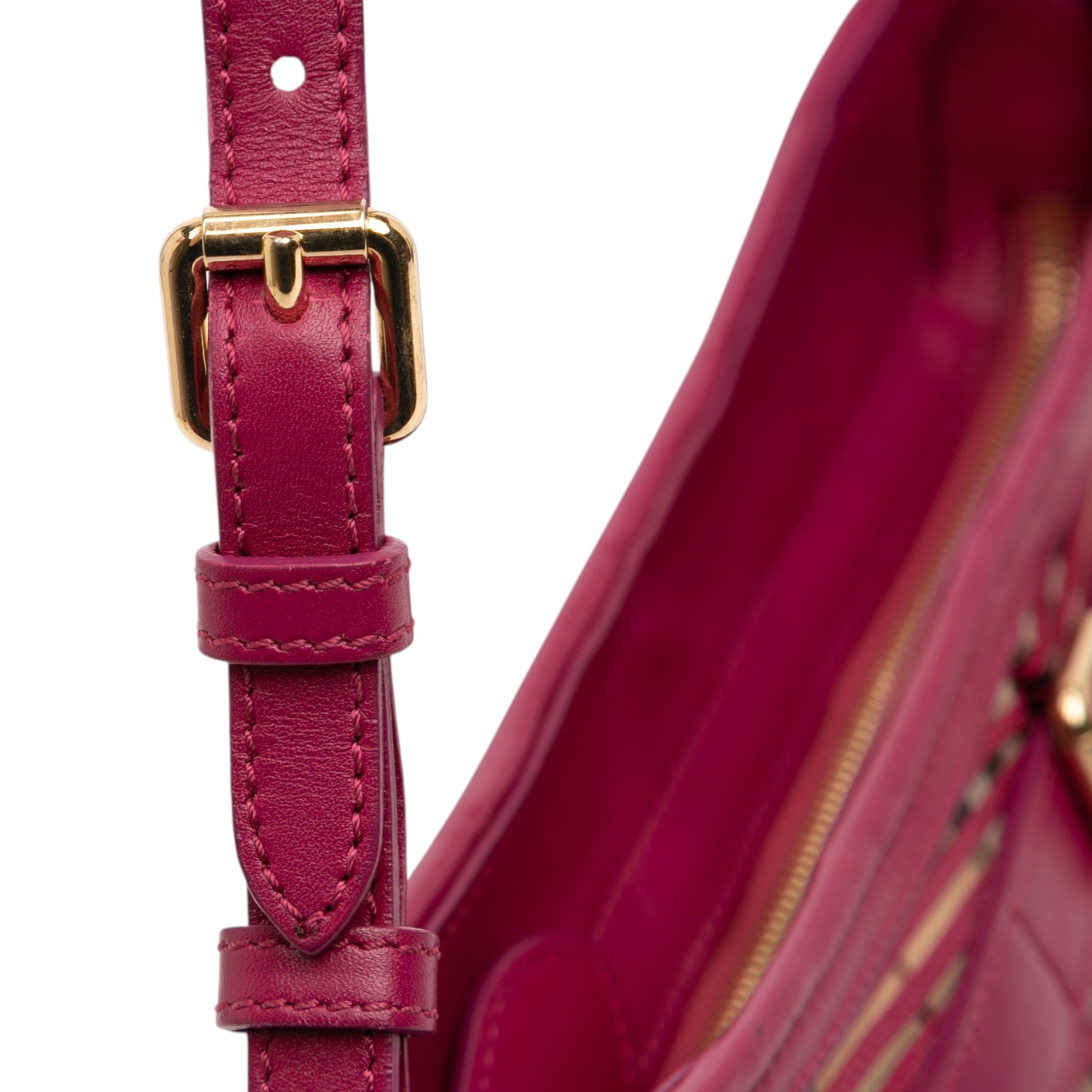 Burberry Haymarket Check Stripes Coated Canvas Crossbody