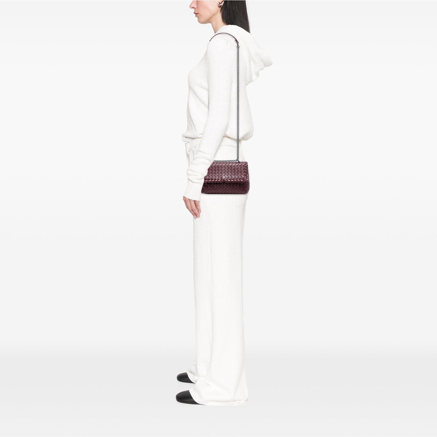 Bottega Veneta Baby Nappa Intrecciato Olimpia Crossbody