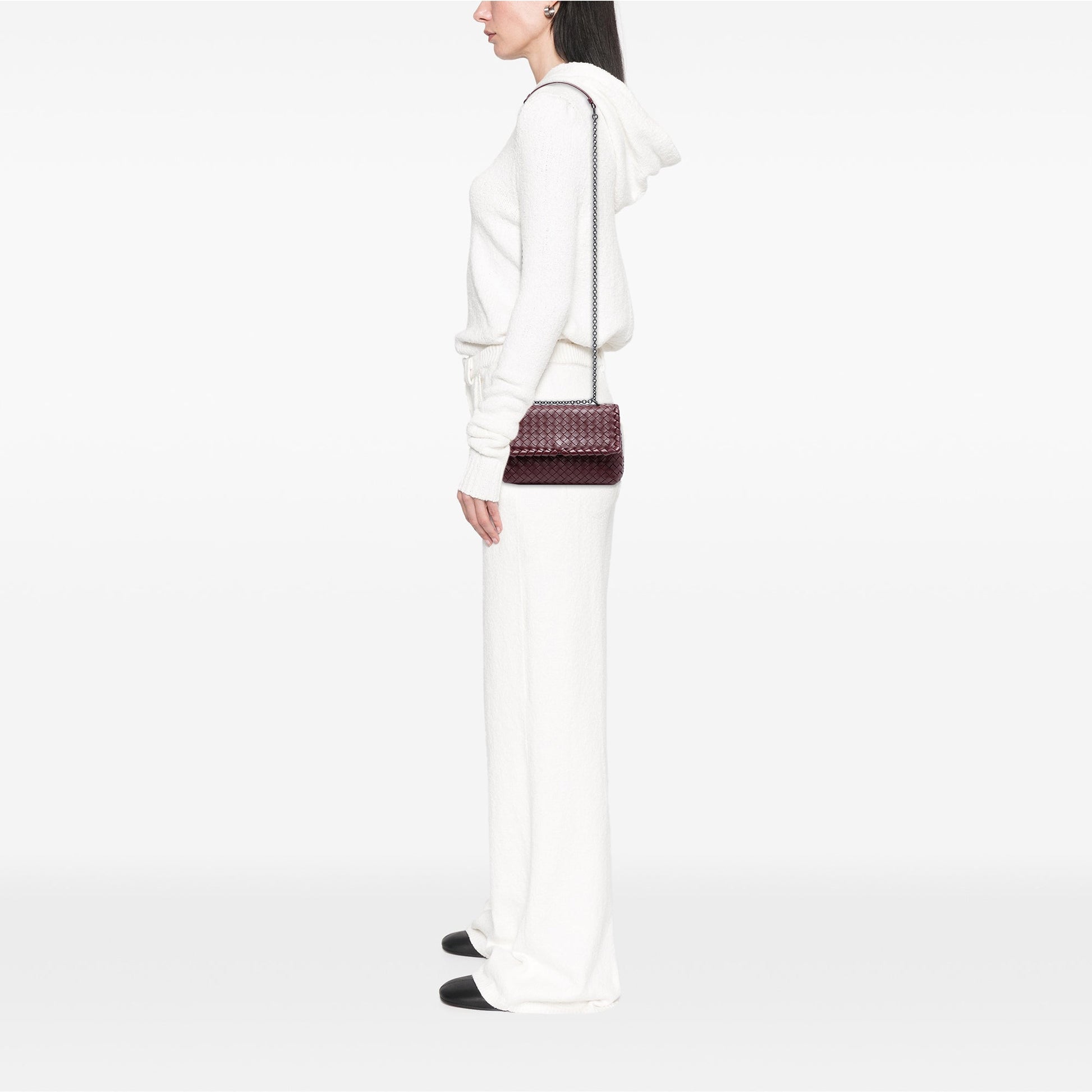Bottega Veneta Baby Nappa Intrecciato Olimpia Crossbody