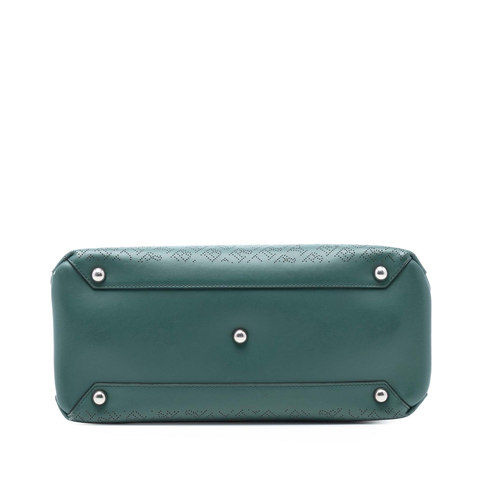 Burberry Medium Perforated Leather Banner Satchel