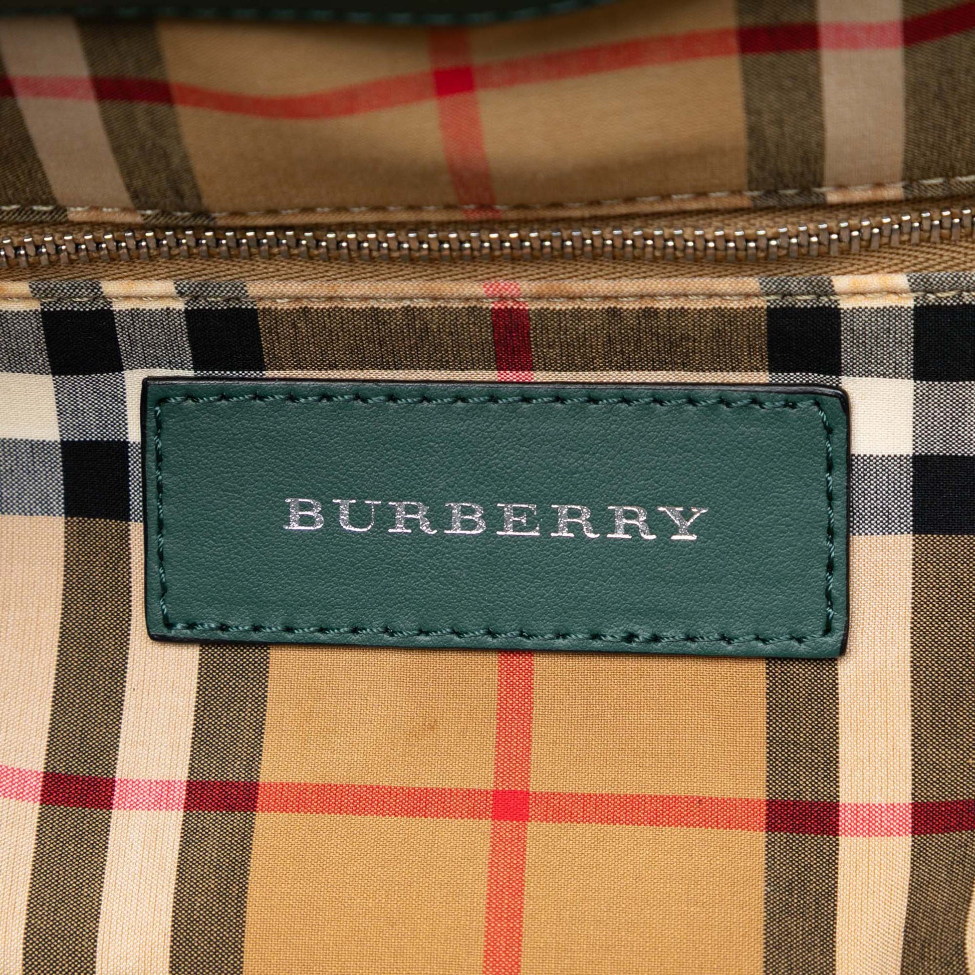 Burberry Medium Perforated Leather Banner Satchel