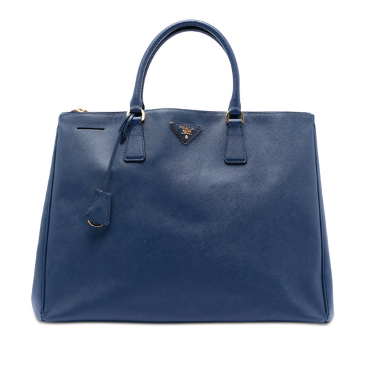 Prada Extra Large Saffiano Lux Galleria Double Zip Tote