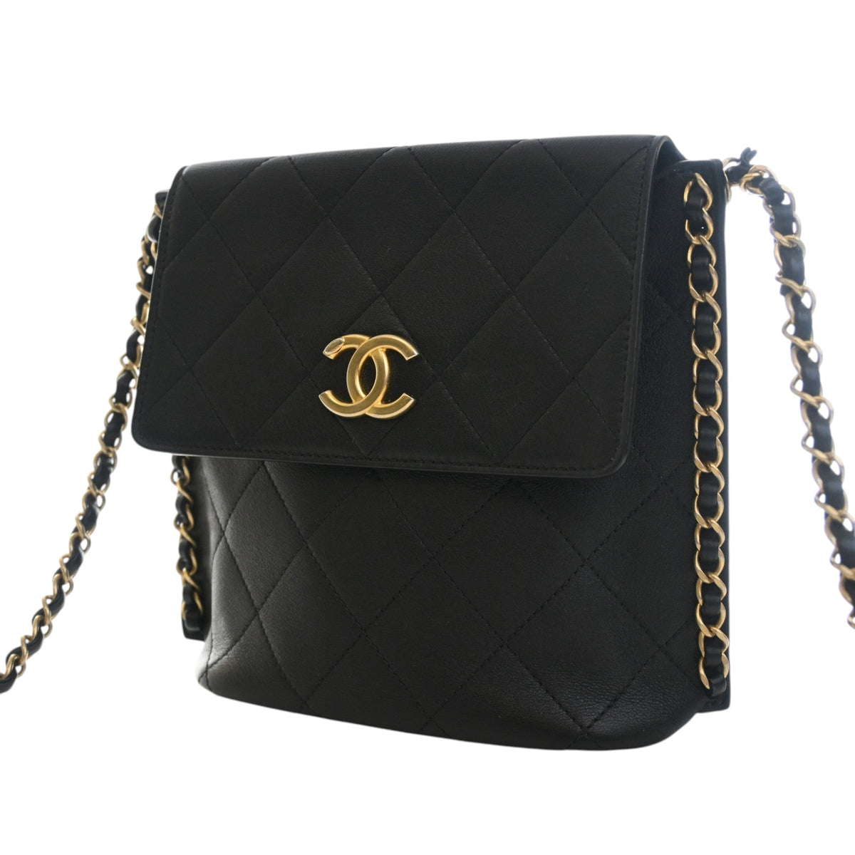Chanel Small Quilted Calfskin Chain Hobo Flap