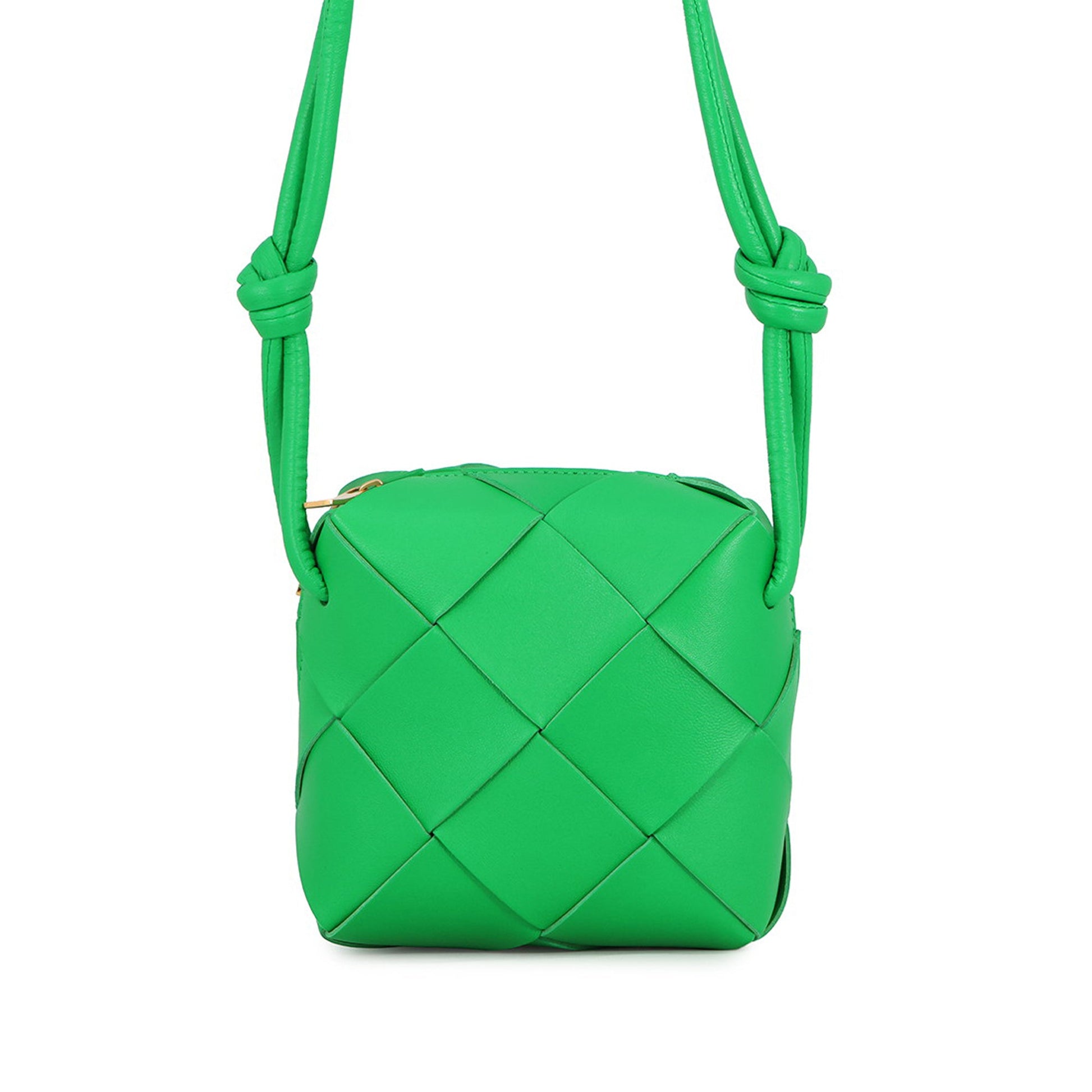 Bottega Veneta Mini Lambskin Intreccio Cassette Camera Bag