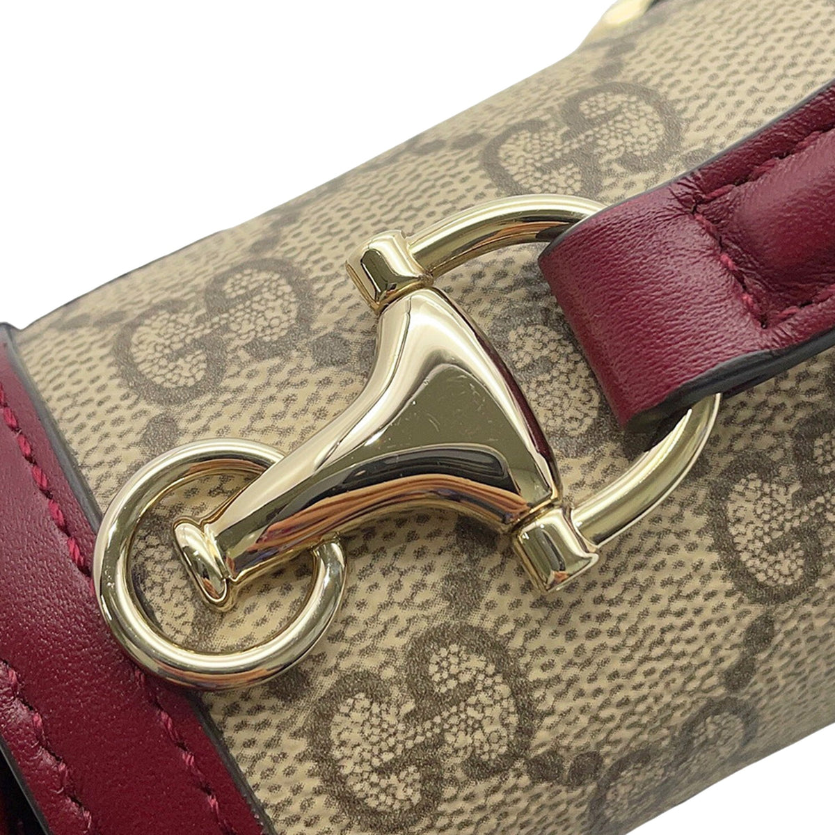 Gucci GG Supreme Horsebit 1955 Top Handle Bag