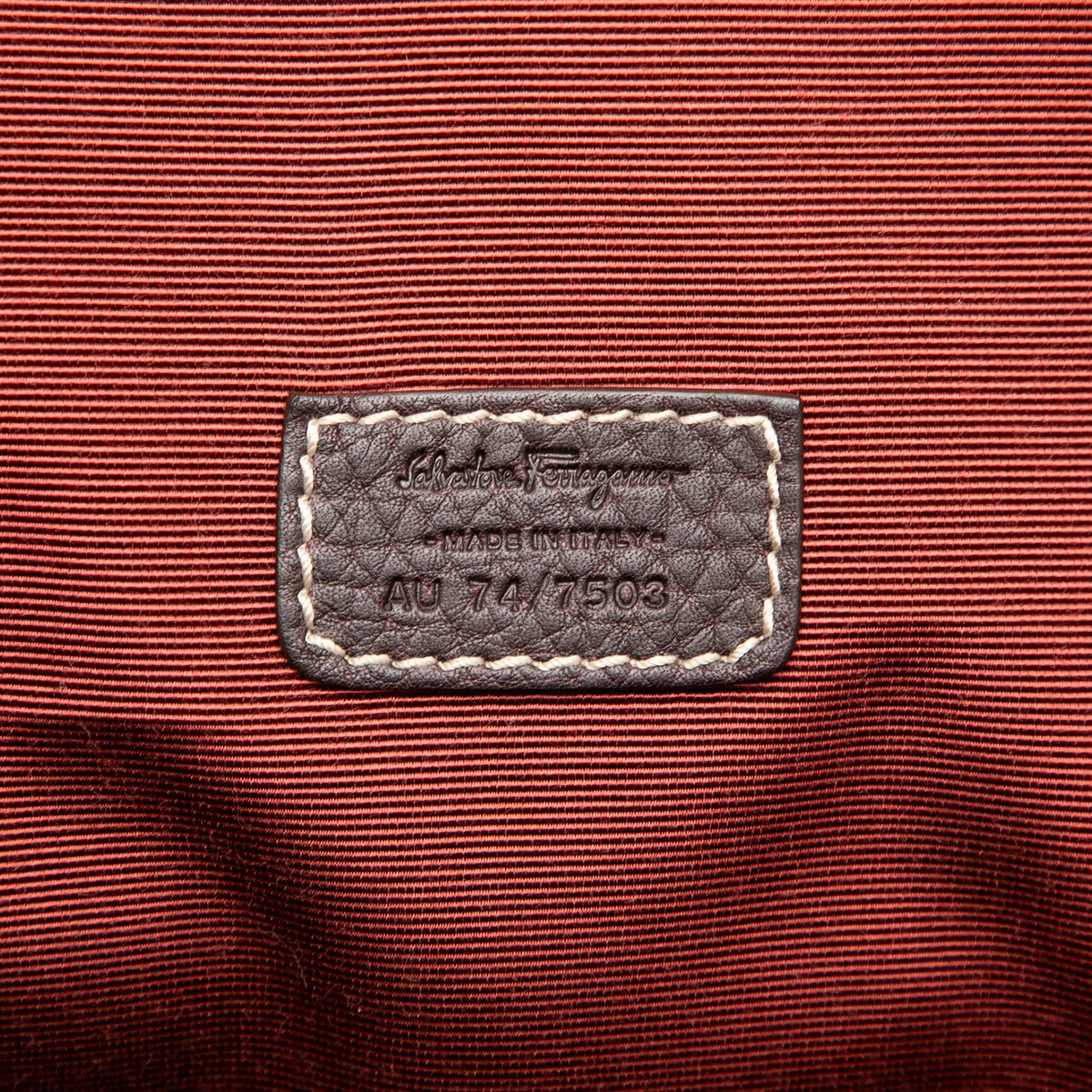 Ferragamo Maserati Calfskin Travel Bag — Brown