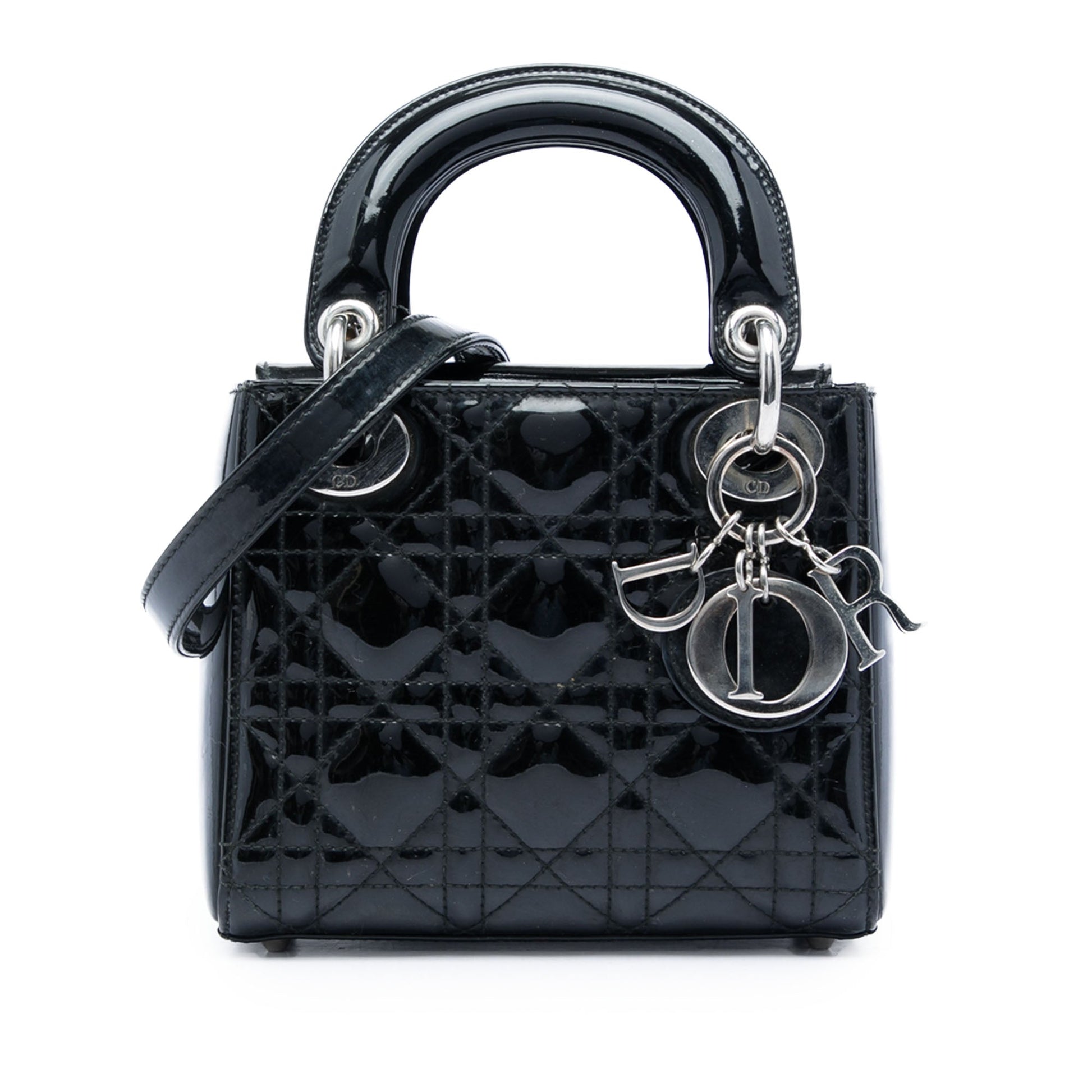 Dior Mini Patent Cannage Lady Dior