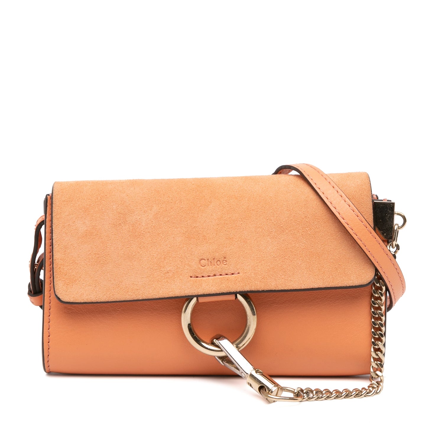 ChloÃ© Small Suede and Calfskin Faye Crossbody