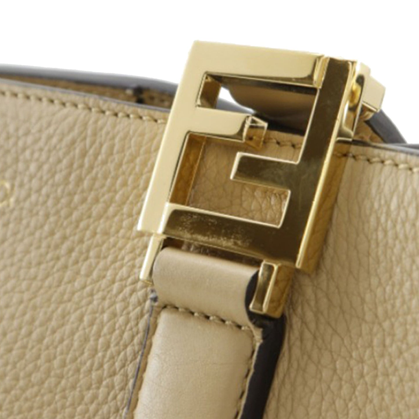 Fendi Small Leather Selleria FF Tote