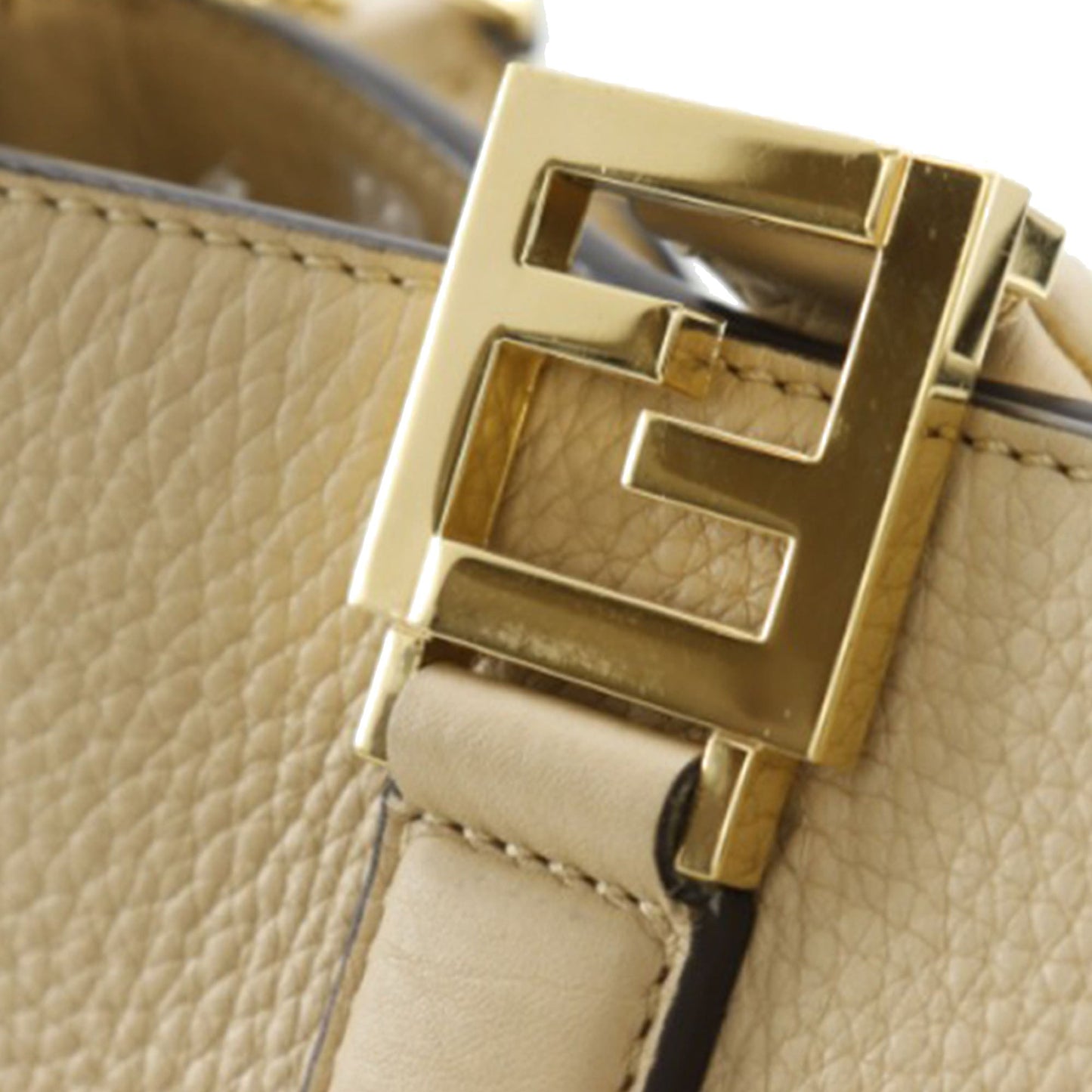 Fendi Small Leather Selleria FF Tote