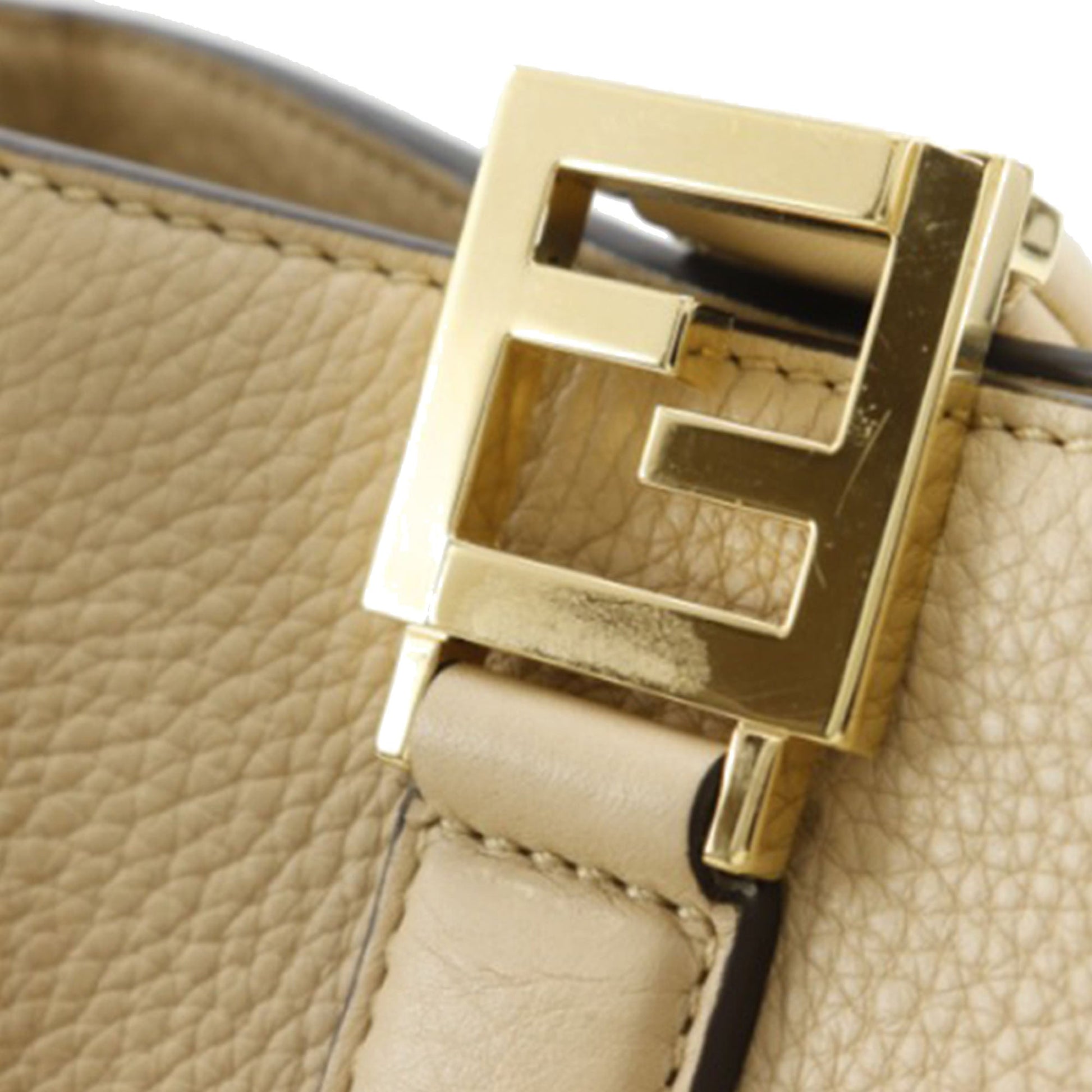 Fendi Small Leather Selleria FF Tote