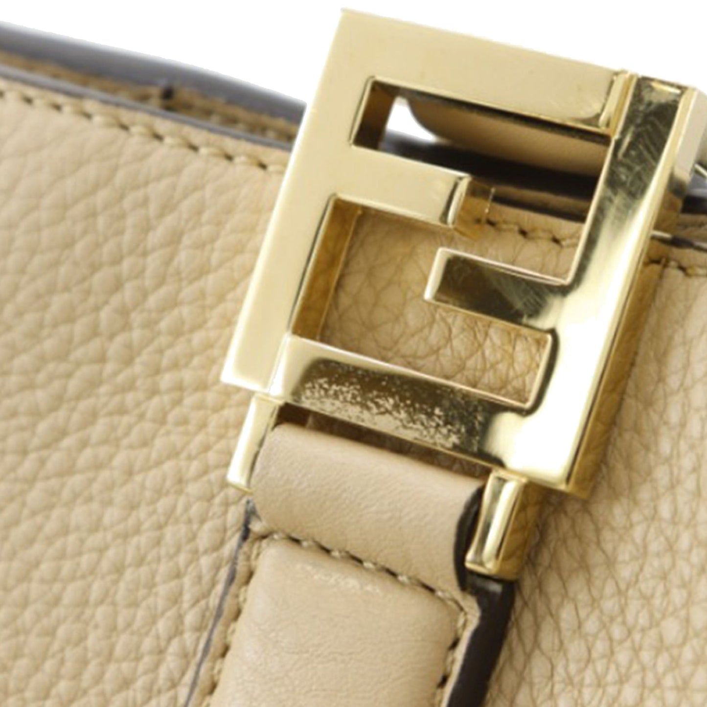 Fendi Small Leather Selleria FF Tote