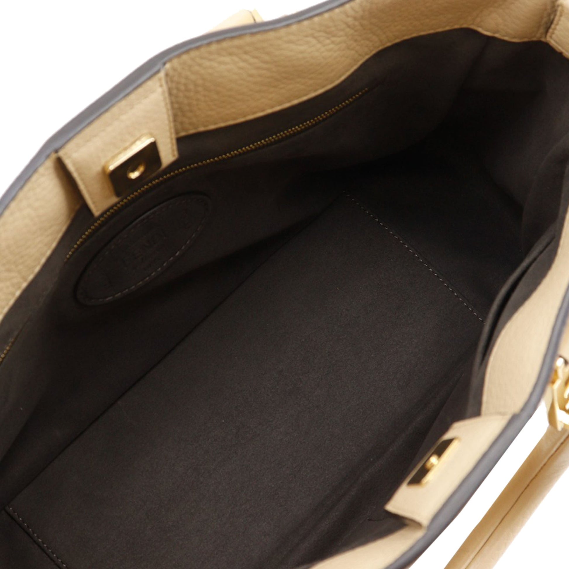 Fendi Small Leather Selleria FF Tote
