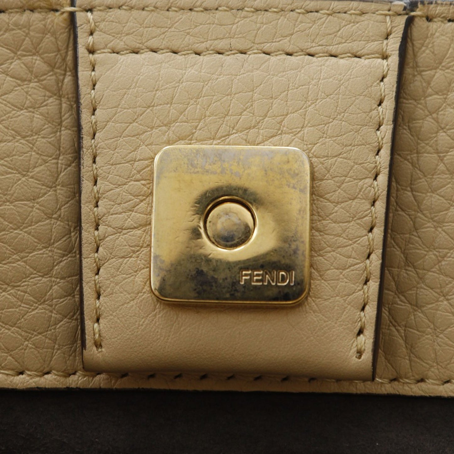 Fendi Small Leather Selleria FF Tote