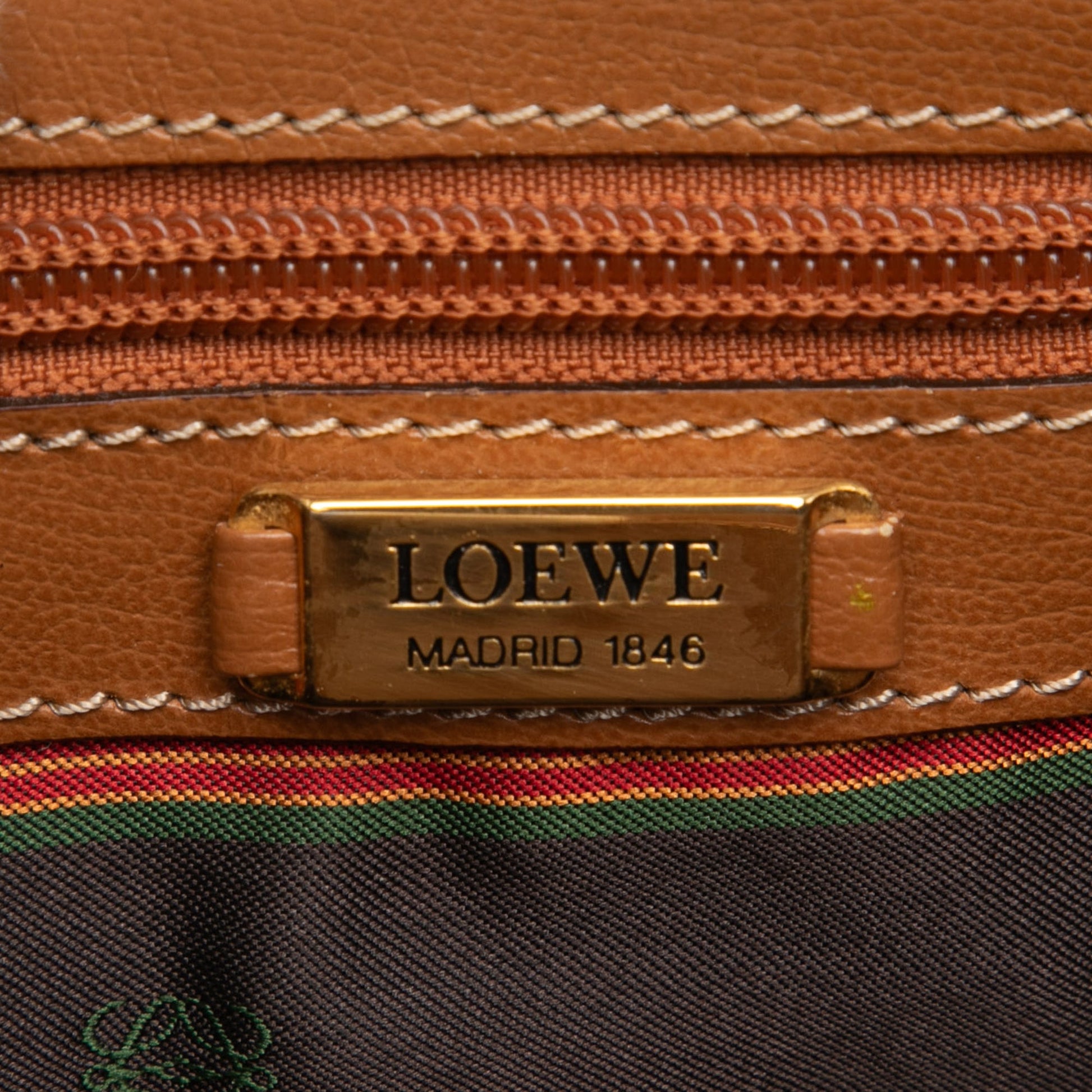 LOEWE Leather Velasquez Twist Shoulder Bag